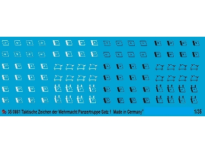 Wehrmacht Tactical Markings Tank Units Set No. 1 - zdjęcie 1