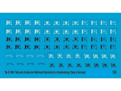 Wehrmacht Tactical Markings Transport And Recovery Units Set No. 3 - zdjęcie 1