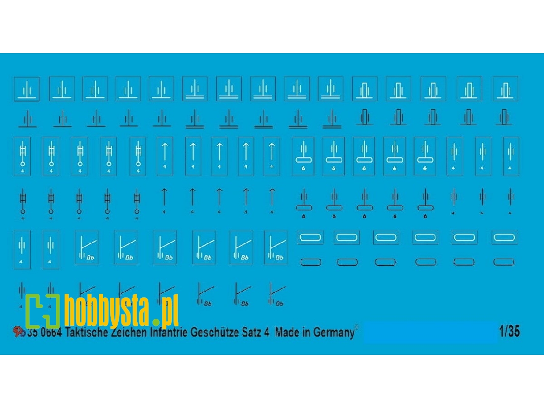 Wehrmacht Tactical Markings Infantry Guns Units Set No. 4 - zdjęcie 1