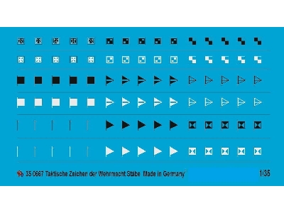 Wehrmacht Tactical Markings Hq Units Set No. 7 - zdjęcie 1