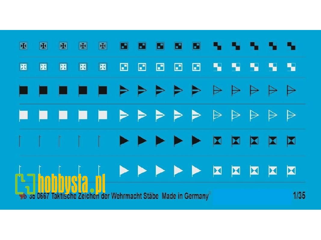 Wehrmacht Tactical Markings Hq Units Set No. 7 - zdjęcie 1