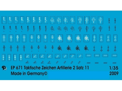 Wehrmacht Tactical Markings Heavy Guns Units No. 2 Set No. 11 - zdjęcie 1
