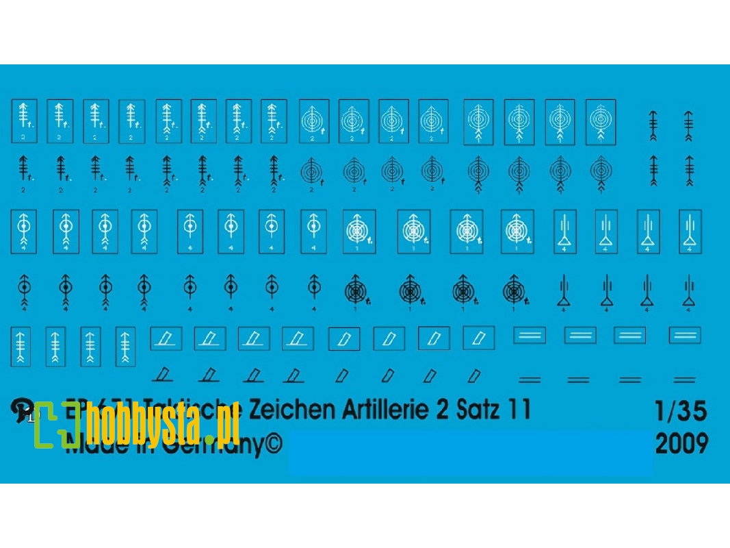Wehrmacht Tactical Markings Heavy Guns Units No. 2 Set No. 11 - zdjęcie 1
