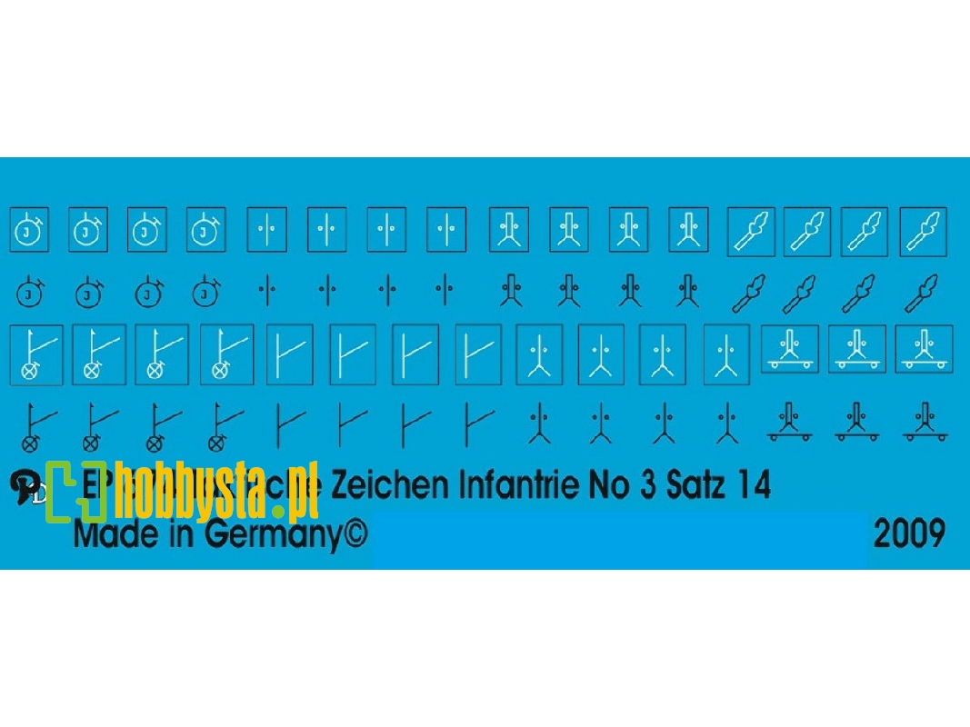 Wehrmacht Tactical Markings Infantry Group Units Set No. 14 - zdjęcie 1