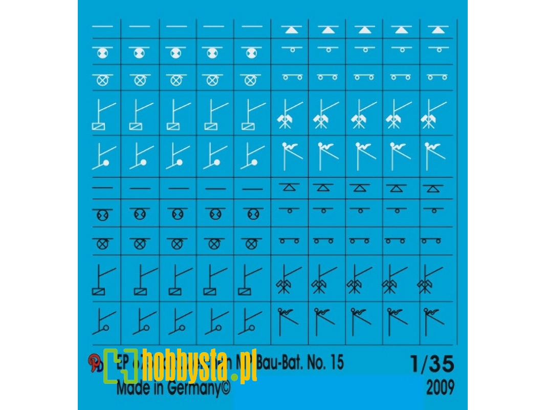 Wehrmacht Tactical Markings Mp-road Building And Other Units Set No. 15 - zdjęcie 1