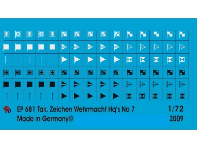 Wehrmacht Markings Hq Units Set No. 7 - zdjęcie 1