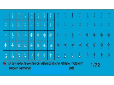 Wehrmacht Markings Heavy Guns Units Set No. 9 - zdjęcie 1