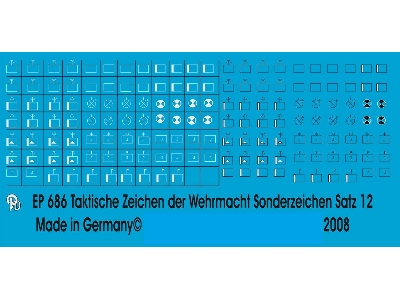 Wehrmacht Markings Infantry Platoon Units Set No. 12 - zdjęcie 1