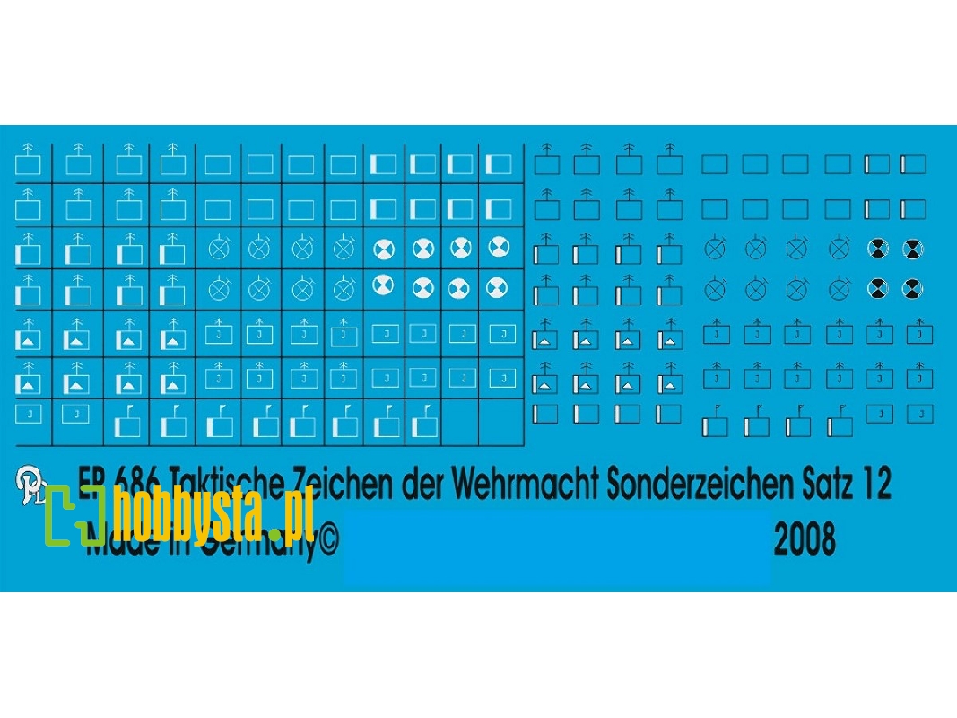Wehrmacht Markings Infantry Platoon Units Set No. 12 - zdjęcie 1
