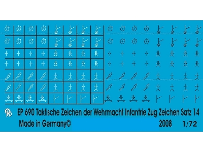 Wehrmacht Markings Infantry Units Platoons And Groups Set No. 14 - zdjęcie 1