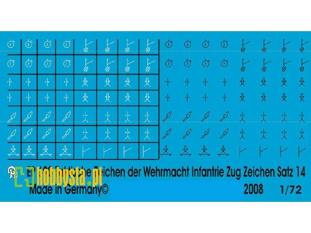 Wehrmacht Markings Infantry Units Platoons And Groups Set No. 14 - zdjęcie 1