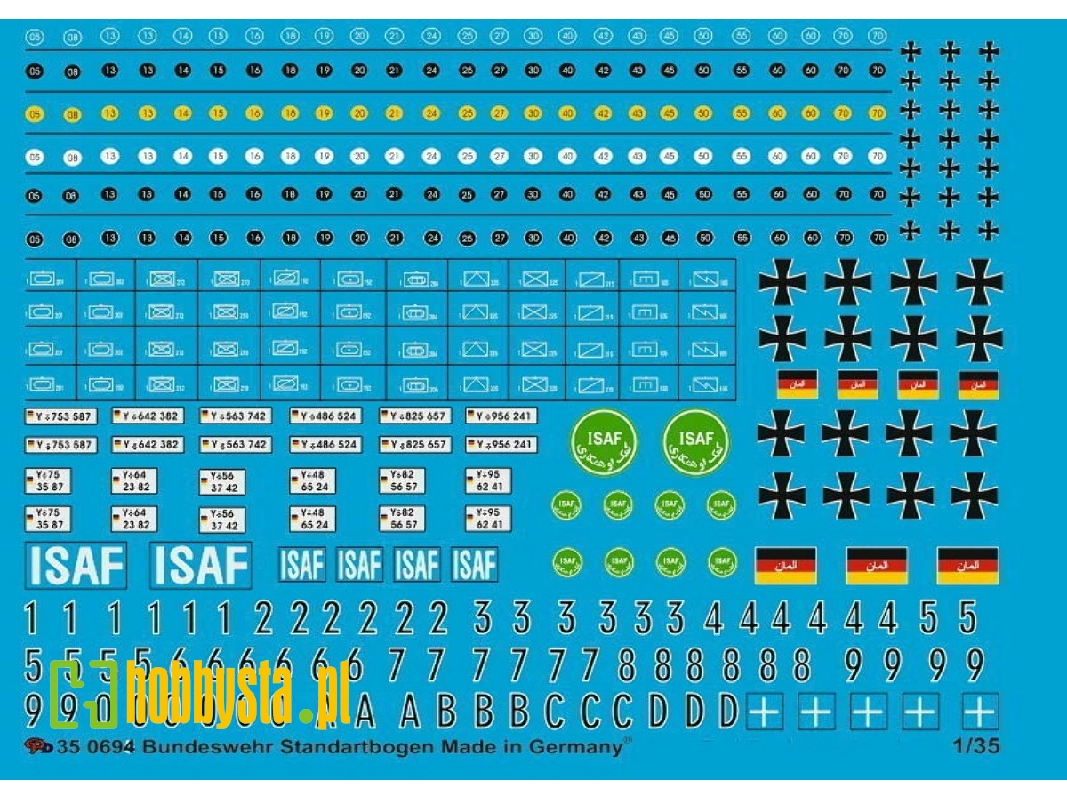 Modern German Army Iron Crosses, Road Class Signs, Tactical Markings - zdjęcie 1