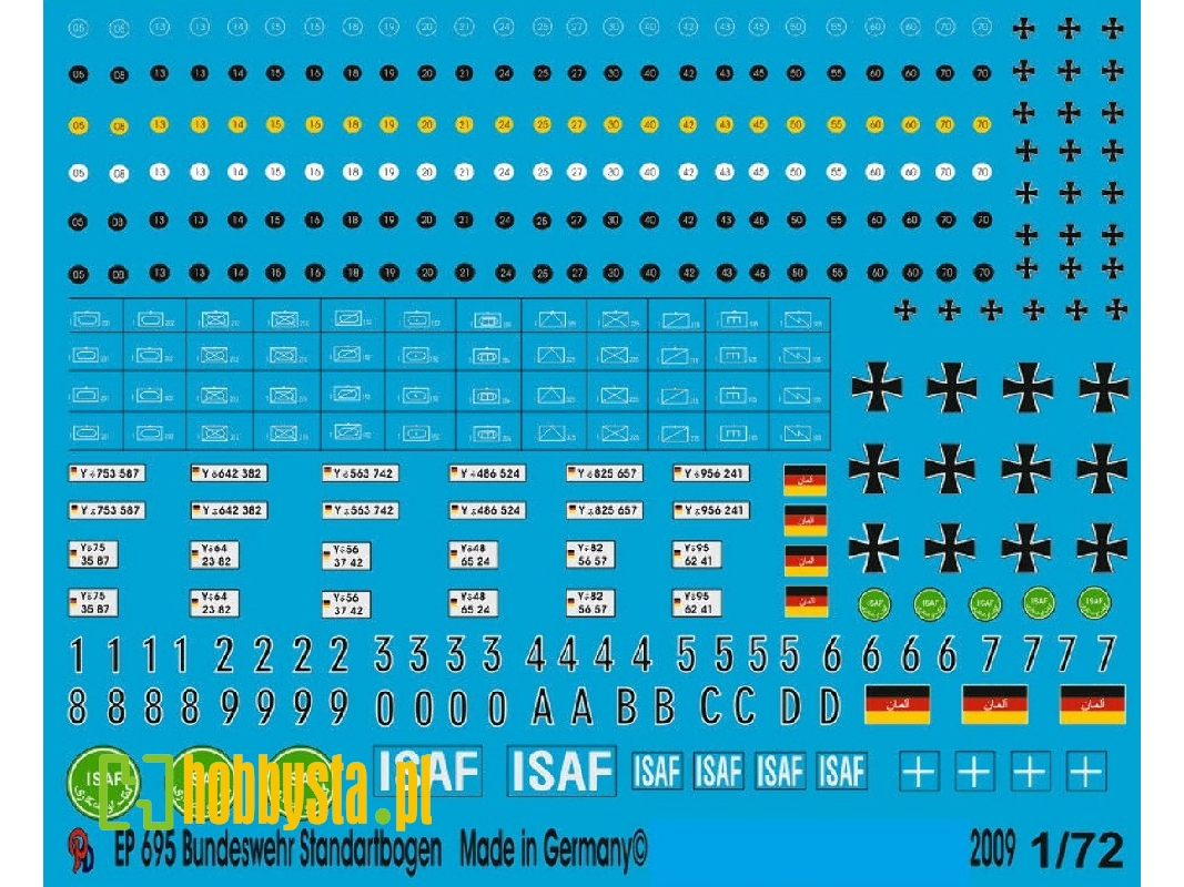 Modern German Army Iron Crosses, Road Class Signs, Tactical Markings - zdjęcie 1