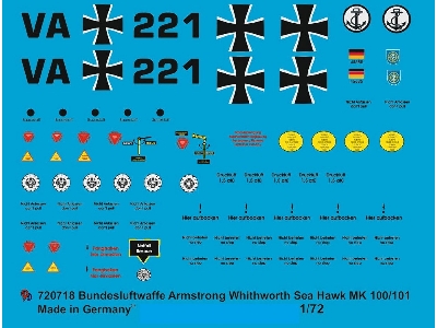 Markings For German Bundesmarine Sea Hawk - zdjęcie 1