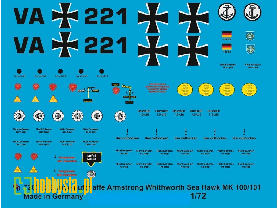 Markings For German Bundesmarine Sea Hawk - zdjęcie 1
