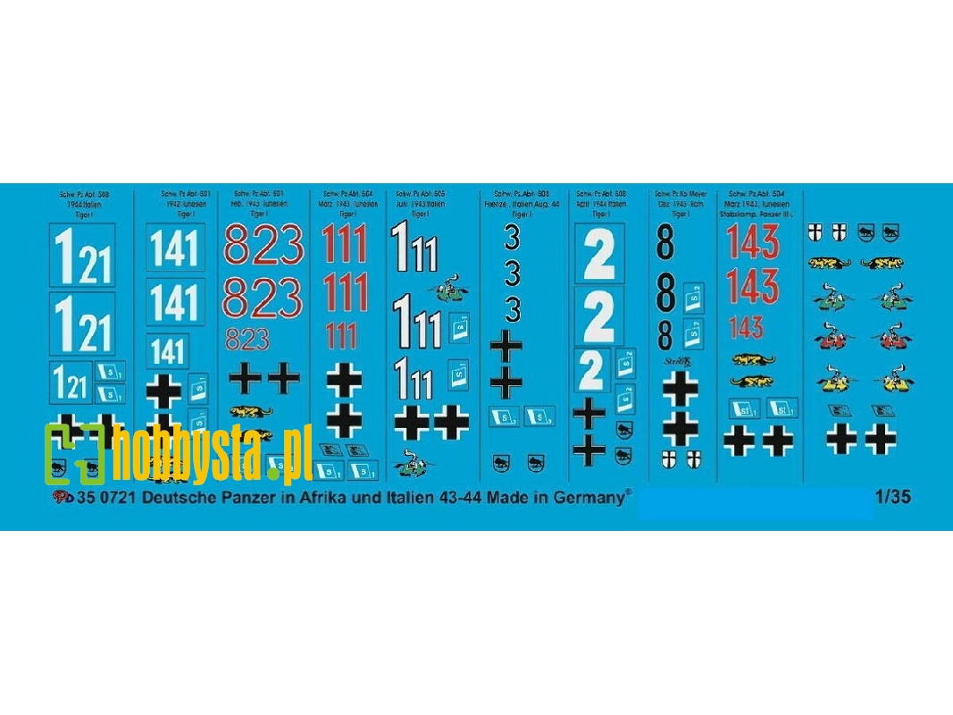 Tiger Markings For Tunesia And Italy - zdjęcie 1