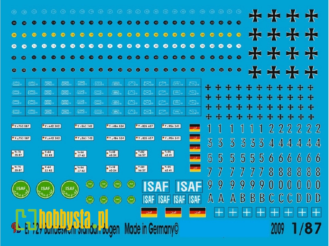 Modern German Army Iron Crosses, Road Class Signs, Tactical Markings - zdjęcie 1