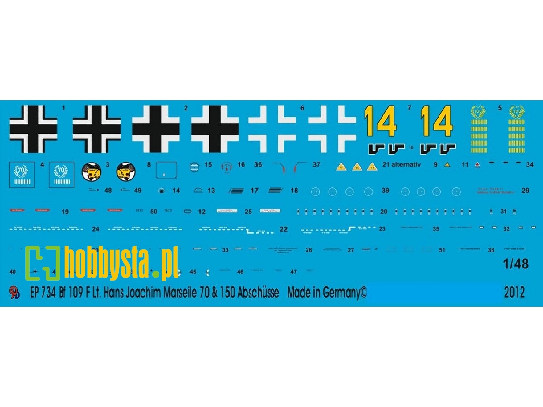 Bf 109 F Hans Joachim Marseile Africa - zdjęcie 1