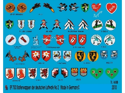 German Luftwaffe Different Fighter Unit Signs No. 2 - zdjęcie 1