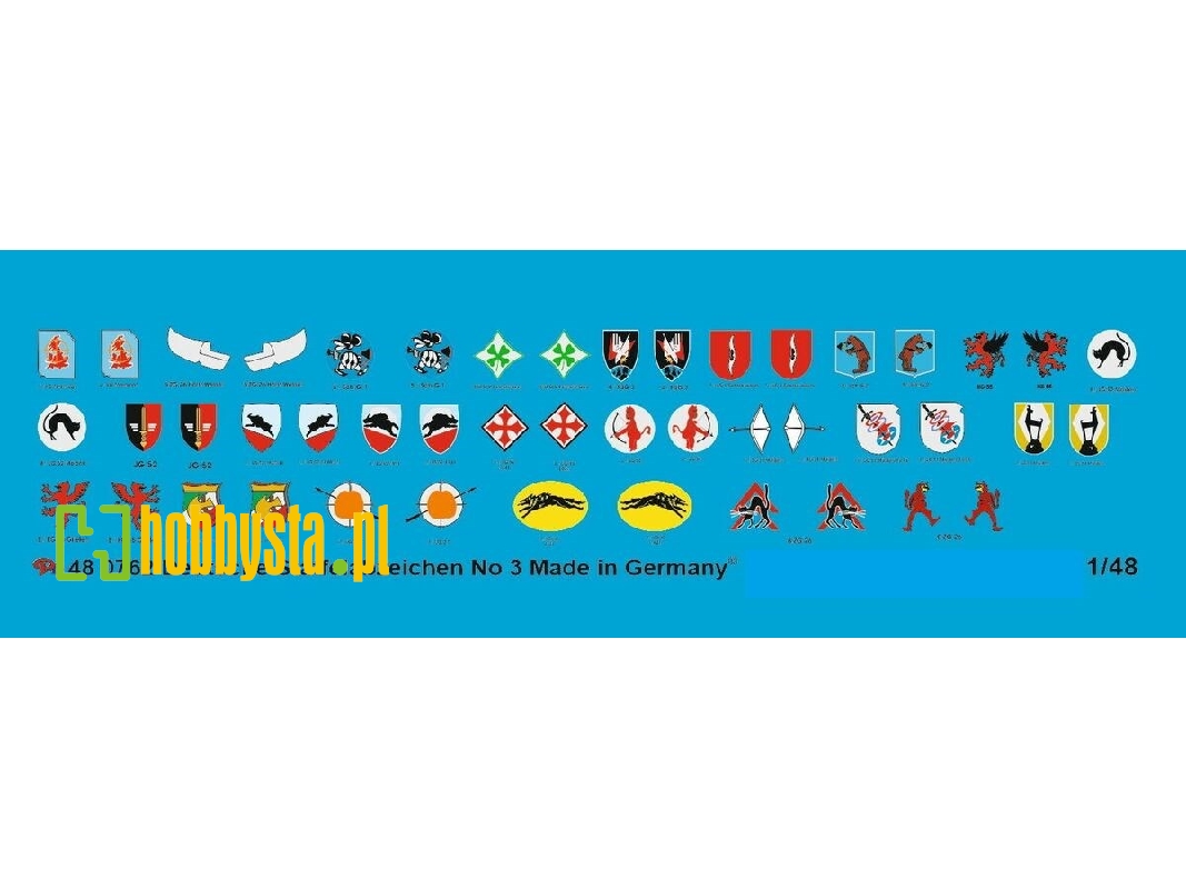 German Luftwaffe Different Fighter Unit Signs No. 3 - zdjęcie 1