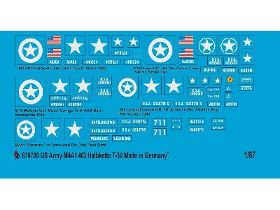 Us Army Markings M3-m8 And Sherman M4a1 - zdjęcie 1