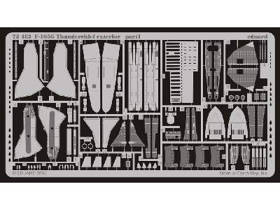  F-105G exterior 1/72 - Trumpeter - blaszki - zdjęcie 2