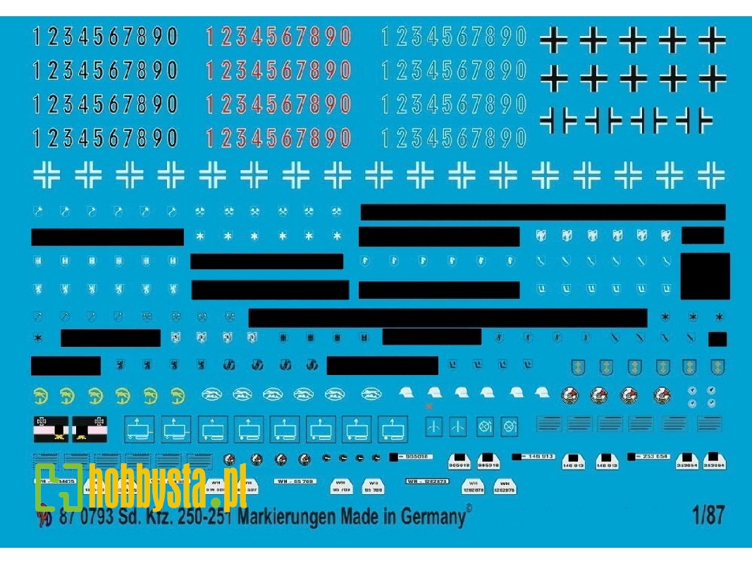 Sd. Kfz 250-251 Markings No. 1 - zdjęcie 1
