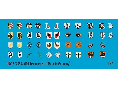 German Luftwaffe Fighter Different Unit Signs No. 1 - zdjęcie 1