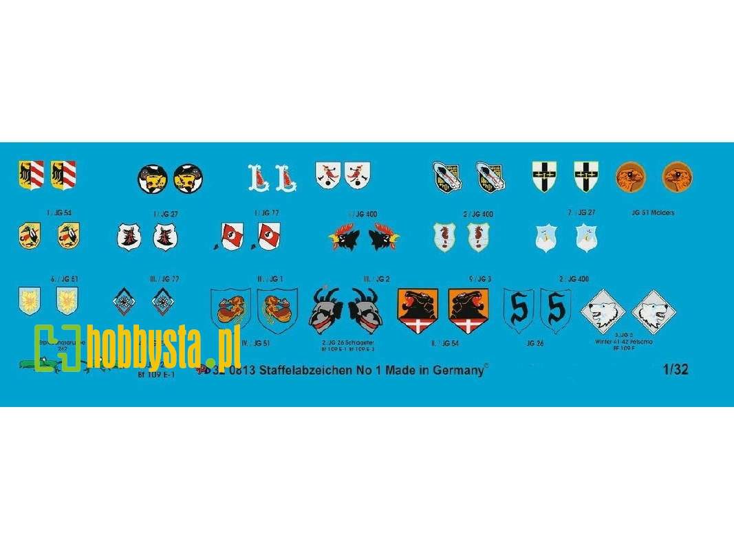 German Luftwaffe Fighter Different Unit Signs No. 1 - zdjęcie 1