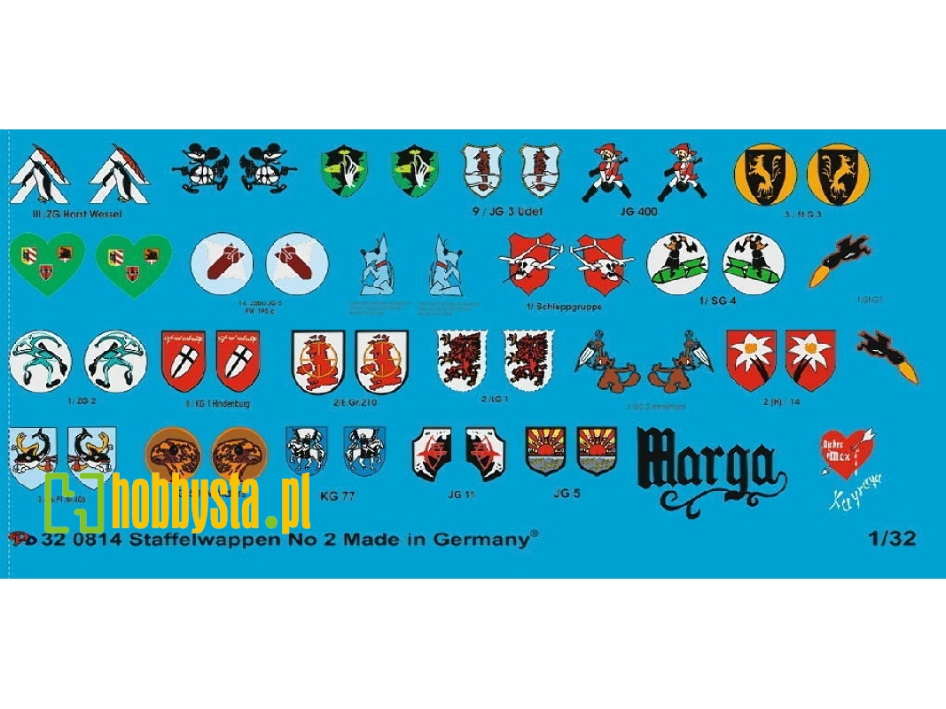 German Luftwaffe Fighter Different Unit Signs No. 2 - zdjęcie 1