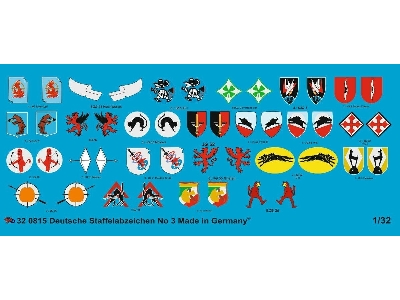 German Luftwaffe Fighter Different Unit Signs No. 3 - zdjęcie 1