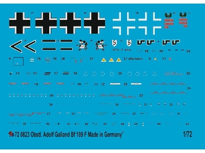Bf 109 F Obstl. Adolf Galland, Stab/Jg 26, Audembert, France 1941 - zdjęcie 1