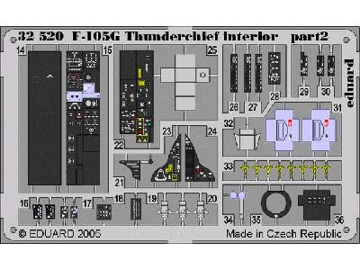  F-105G interior 1/32 - Trumpeter - blaszki - zdjęcie 3