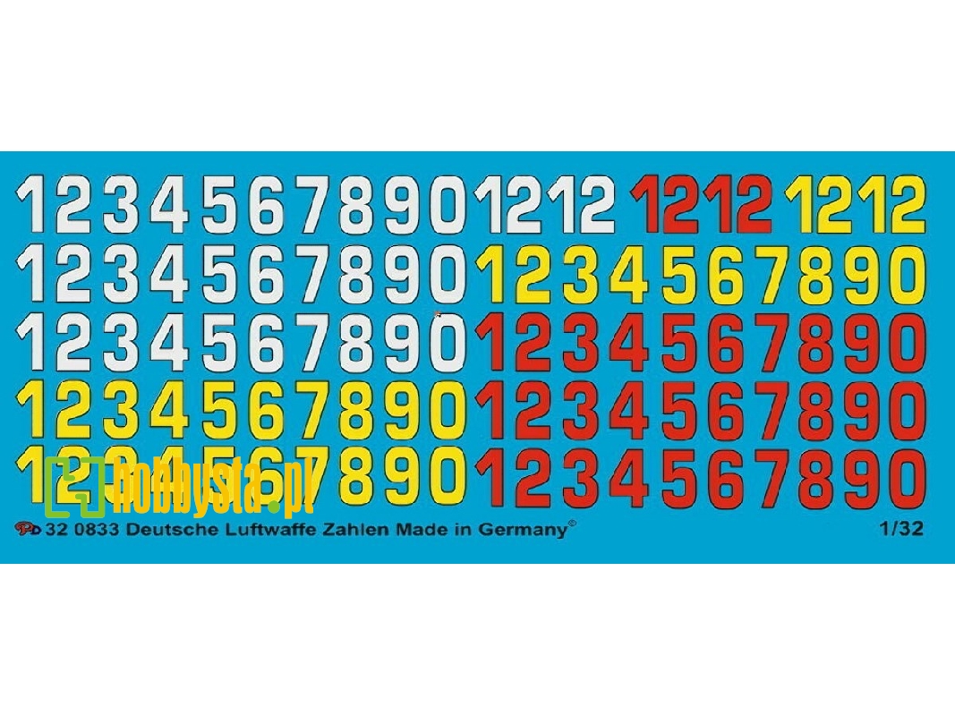 German Airforce Numbers No. 1 - zdjęcie 1