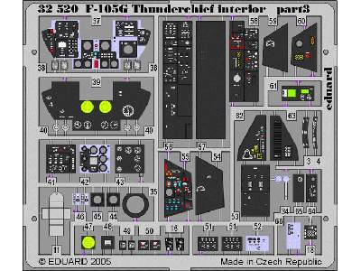  F-105G interior 1/32 - Trumpeter - blaszki - zdjęcie 4