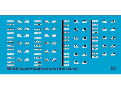 German Number Plates No. 2 - zdjęcie 1