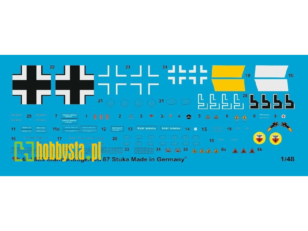 German Ju 87 Stuka Standard Stencils - zdjęcie 1