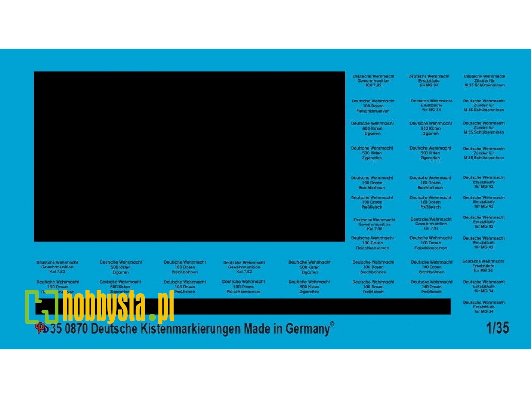 German Ration Crate Markings - zdjęcie 1