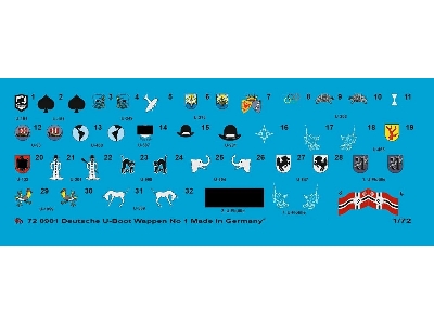 German Submarine Heraldic, Unit Markings And Flags - zdjęcie 1