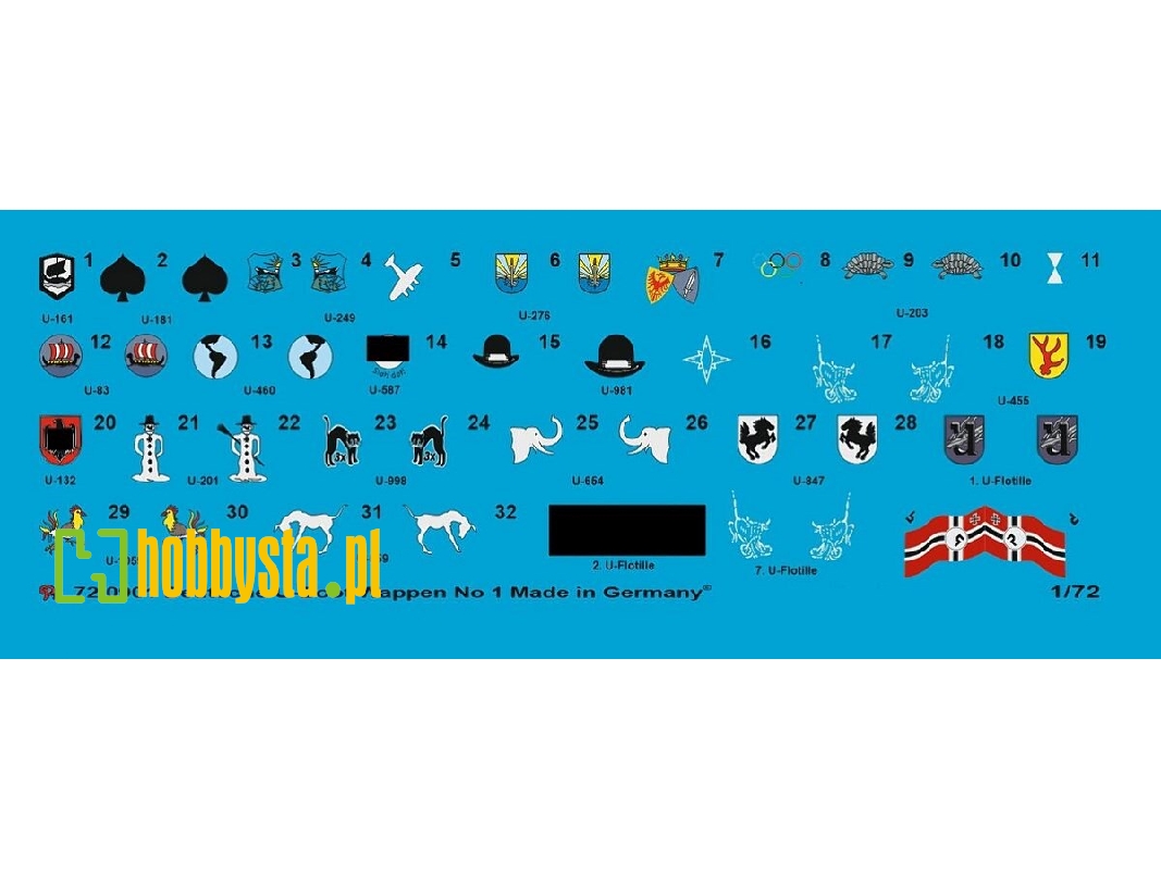 German Submarine Heraldic, Unit Markings And Flags - zdjęcie 1