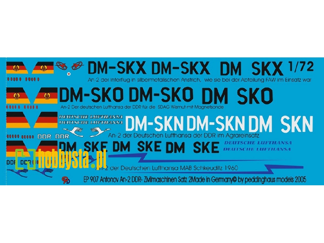 Antonov An-2 For Ddr Civil - Markings No. 2 - zdjęcie 1