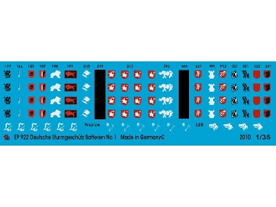 Stug Batteries Unit Markings No. 1 - zdjęcie 1
