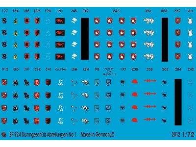 Stug Batteries Unit Markings No. 1 - zdjęcie 1
