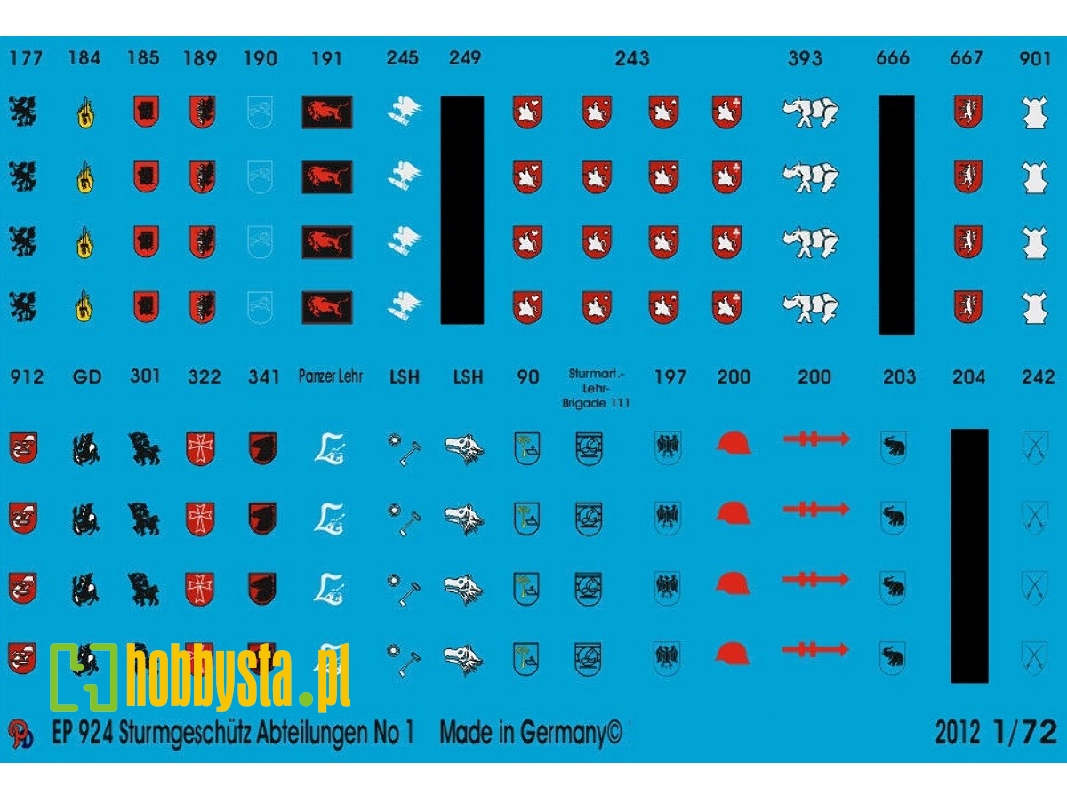 Stug Batteries Unit Markings No. 1 - zdjęcie 1