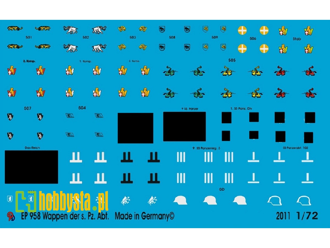 Unit Markings Of The Heavy Tank Units Of Wehrmacht And Waffen Ss - zdjęcie 1