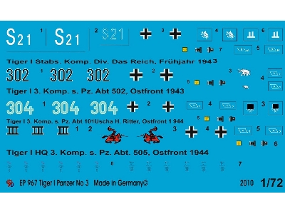 Tiger Tank Markings Set No. 3 - zdjęcie 1