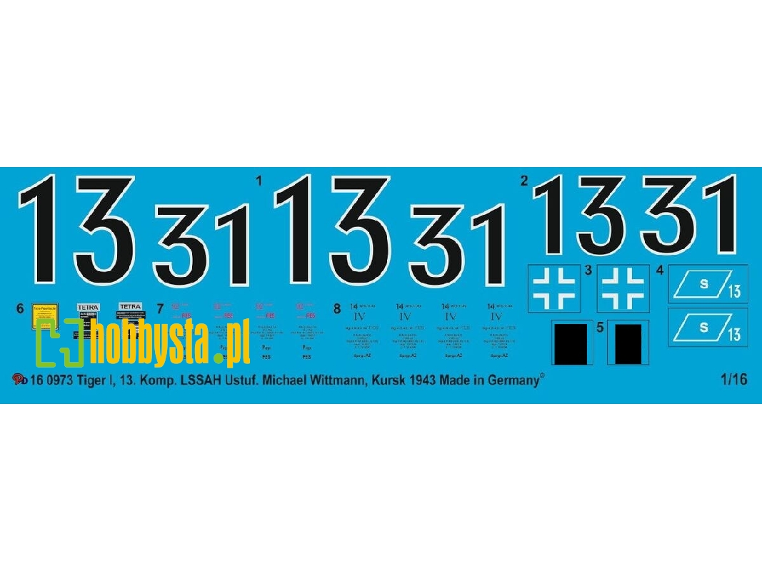 13. Komp. Lssah Ustuf Michael Wittmann Kursk 1943 - zdjęcie 1
