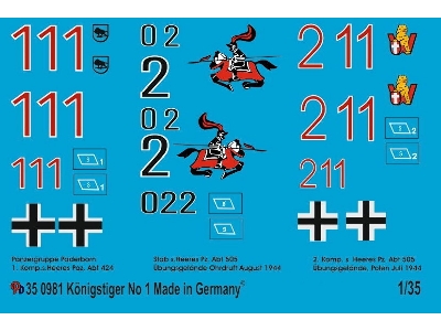 King Tiger Markings No. 1 - zdjęcie 1