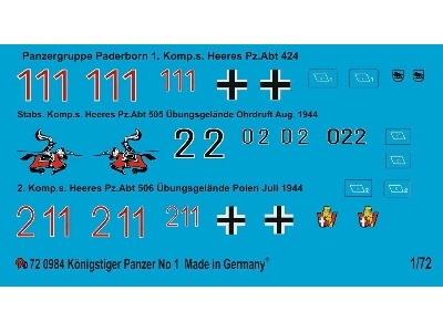 Tiger Ii Markings No. 1 - zdjęcie 1