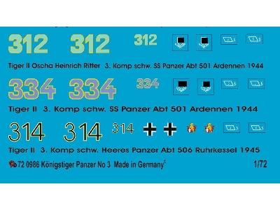 King Tiger Markings No. 3 - zdjęcie 1